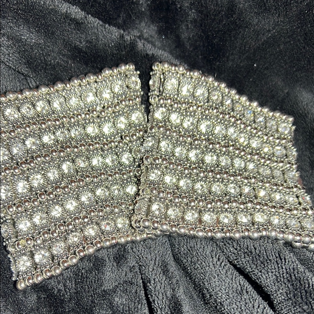 Silver Beaded Stretch Bracelets